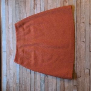 Mod style melon pink vintage short A-line skirt